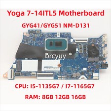 For Lenovo Yoga 7-14ITL5 GYG41/GYG51 NM-D131 Motherboard CPU:I5-1135G7 RAM:8GB