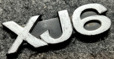 VINTAGE JAGUAR XJ6 BOOT CAR BADGE GOOD USED CONDITION FOR AGE