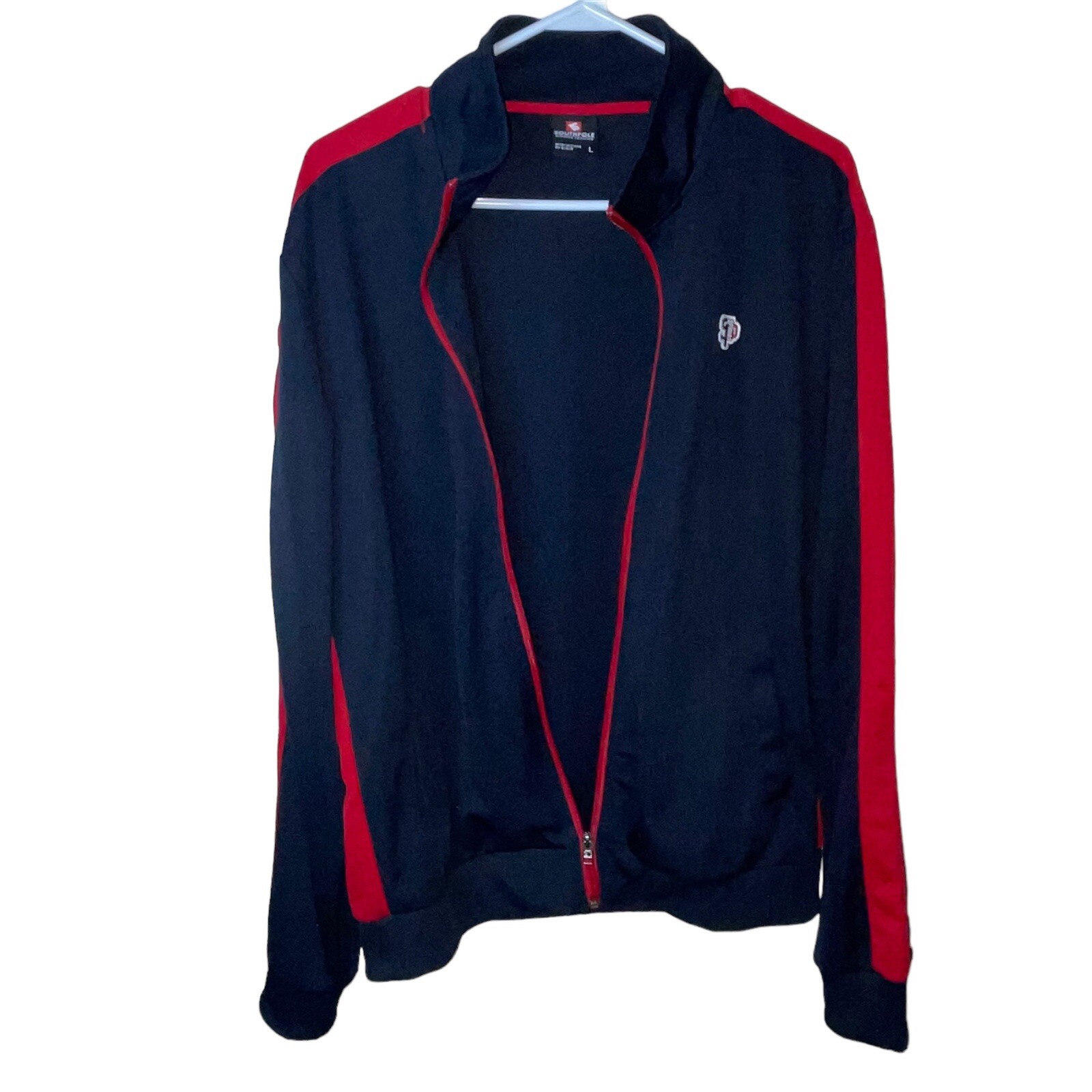 Southpole Navy Blue Red Tracksuit Set Mens Size Large Full Zip Sporty Active Y2K image 3