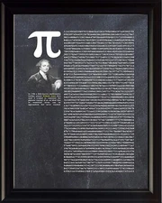 William Jones π (pi) Poster Print Picture or Framed Wall Art