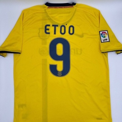 Eto'o #9 FC Barcelona 2008/2009 ORIGINAL Adidas VTG Rare Soccer Jersey (L)