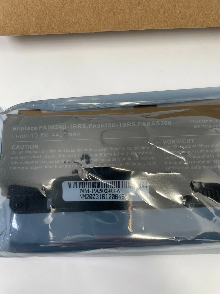 Batería Denaq para Toshiba Dynabook Satellite Qosmio T752 B352 T772 T7652 T852 Foto 3 de 3