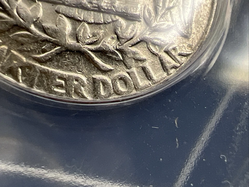 Moneda de cuarto de dólar Washington 1968 D 25c FS-801 RDA doble matriz REV ANACS EF45 Foto 2 de 4