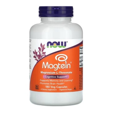 Magtein, Magnesium L-Threonate, 2,000 mg per serving, 180 Veg Capsules