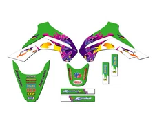 2021-2025 KLX 140 R RL THROWBACK Green Senge Graphics Kit Compatible with