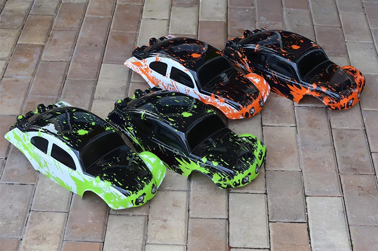 Custom Bug Body Muddy Orange for Traxxas Summit 1/10 VW Baja Bug Beetle