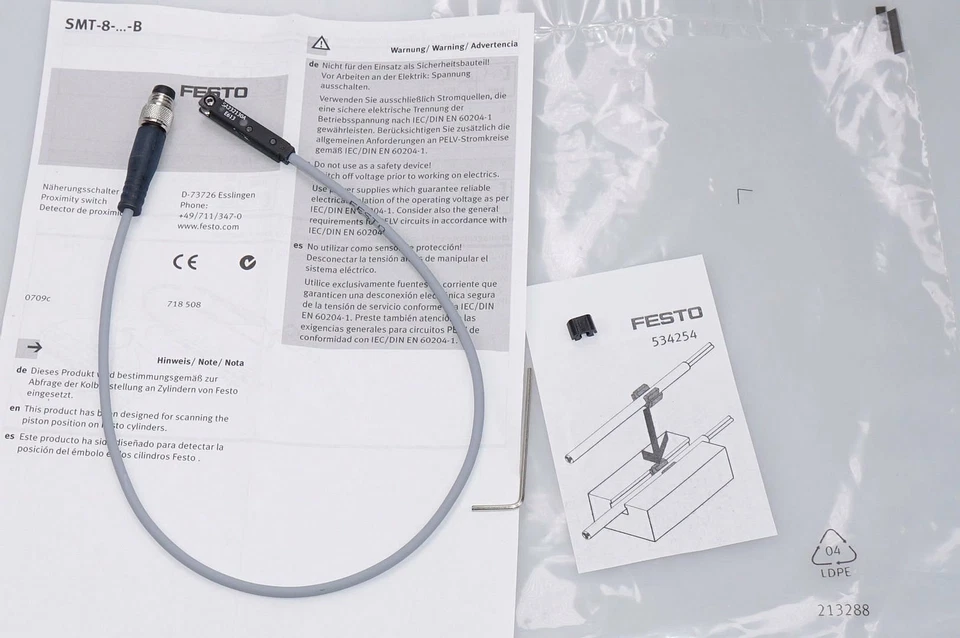 Festo SMT-8-...-B Proximity Switch Original Packaging, NEW