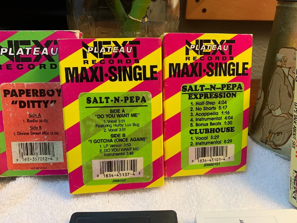 90-е Рэп Кассетная Лента Лот, 5 лент лот, одиночные, Salt N Pepa TLC PaperBoy Ditty - Изображение 3 из 4