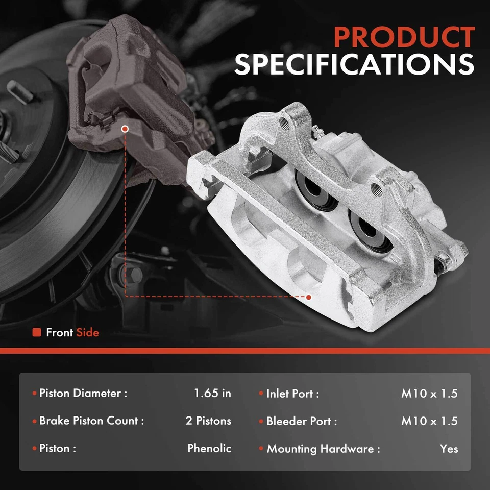 2 шт суппорта переднего тормоза с кронштейном для Chrysler 300 Dodge Challenger Charger - Изображение 2 из 4