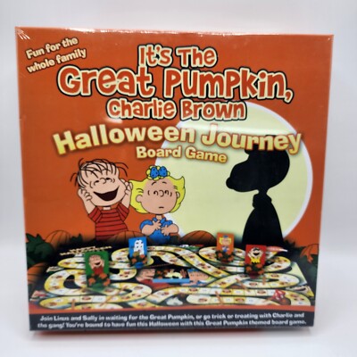 Halloween Journey Board Game ''It's The Great pumpkin Charlie Brown'' New Sealed.