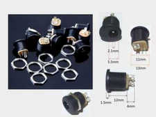 10X DC Power Supply Jack Socket Female Panel Mount Connector Charger 5.5x2.1mm