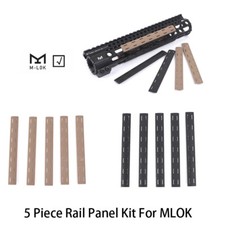 5pcs 14cm Rail Covers Set Tactical Rail Panel Kit Polymer Compatible with M-LOK