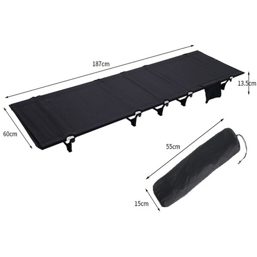 Camping Cot Ultralight Folding Backpacking Cot with Carry Bag for Outdoor Travel - Picture 2 of 17