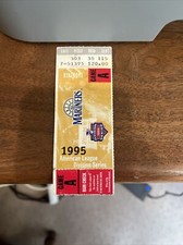 1995 ALDS Gm #3 MARINERS & RANDY JOHNSON 1st POST SEASON WIN Yankees Ticket Stub