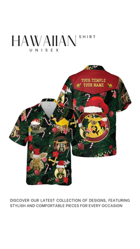 Shriners Nobles Merry Christmas Hawaiihemd S-5XL - Video 1 von 1
