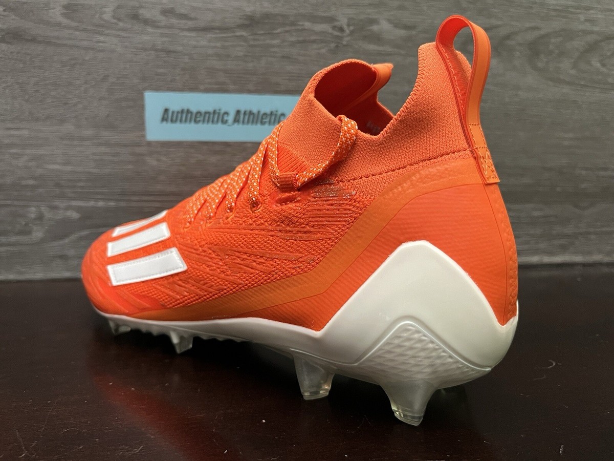 Adidas ADIZERO Men’s 12 PRIMEKNIT Low Top Football Cleats Orange/White GV9628 Amazon.com | Adidas Men main image 4