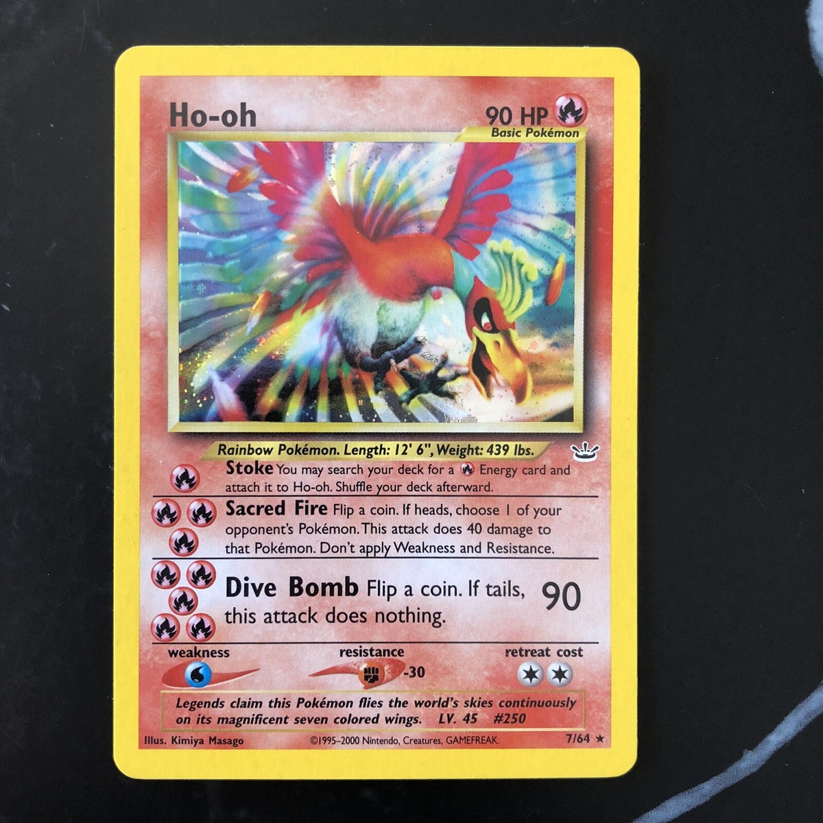 ホウオウ ho-oh 7/64　英語　海外 Ho-Oh 7/64 Neo Revelation Holo Rare Legendary Pokemon Card