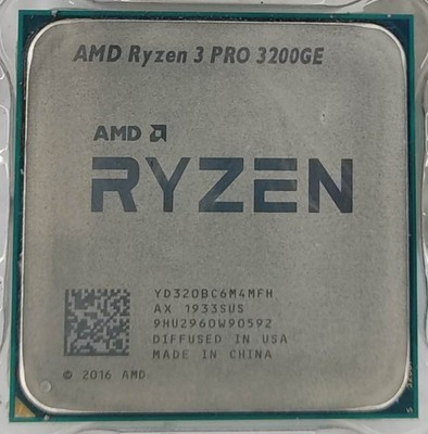 AMD Ryzen 3 Pro 3200GE AM4 4-Core CPU Prozessor mit Radeon Vega 8 Grafik