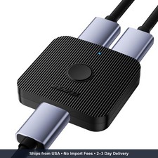 BENFEI HDMI Switch 4K 60Hz, Bi-Directional HDMI Switcher 2 Input 1 Output, 1 Inp