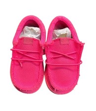Hey Dude Wally Funk Mono Toddler Girls Size 7 Electric Pink Slip On Shoes-Clean