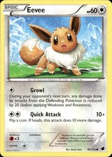 Eevee 89/116 Common Plasma Freeze Pokemon Lightly Played on eBay