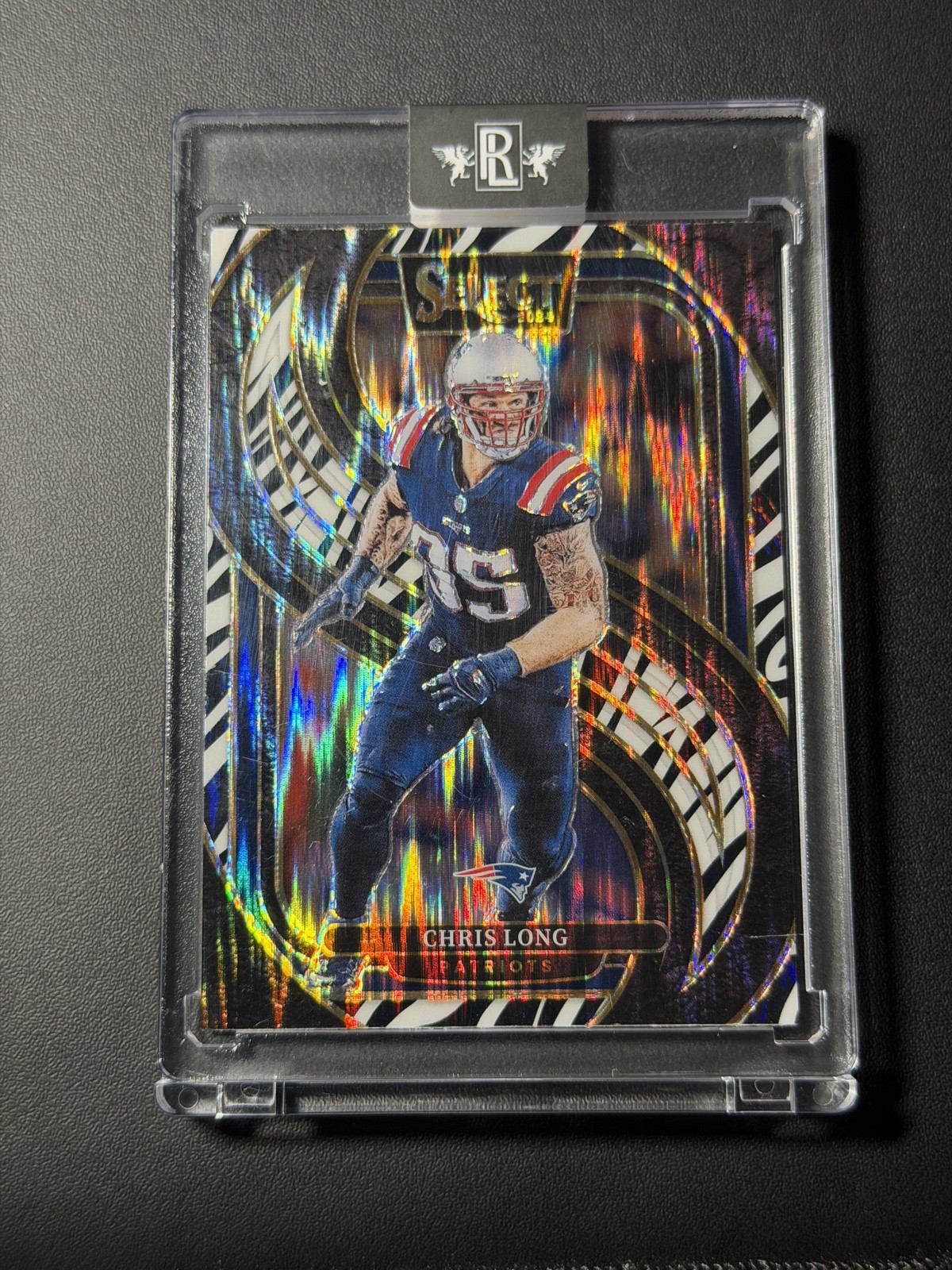 2024 Panini Select - Premier Level Chris Long #137 Zebra Shock Prizm