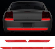 7 Pcs Auto Strong Reflective Stickers Includes Car Bumper Reflective Red