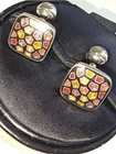 Duchamp London Multicolour Enamel Cufflinks – New Boxed w. Tags — photo 4