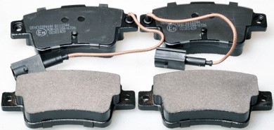 B111244 DENCKERMANN BRAKE PAD SET, DISC BRAKE REAR AXLE FOR ABARTH FIAT