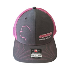 Innova Disc Golf Richardson 112 Trucker Hat Pink Black Snapback Cap New