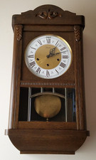 German Jauch Ave Maria Quarter Hour Chime Wall Clock 8-Day, Key-wind