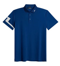J. LINDEBERG MEN'S HEATH REGULAR FIT POLO GOLF MEDIUM ESTATE BLUE NEW NWT