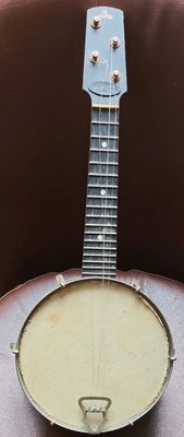 Antike britische Banjolele B&S Master London & Toronto. Reparaturen