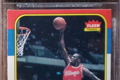 NICE BGS 6.5 EX-MT+ 1986-87 Fleer Michael Jordan Rookie RC Card w