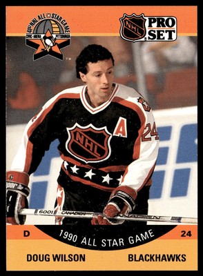 1990 Pro Set #346  Doug Wilson   AS    Chicago Blackhawks