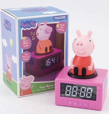 Digitaler Wecker mit Nachtlicht, Peppa Icon - schnelle kostenlose Lieferung  