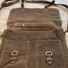 Mens Brown Messenger Bag Adjustable Shoulder ...