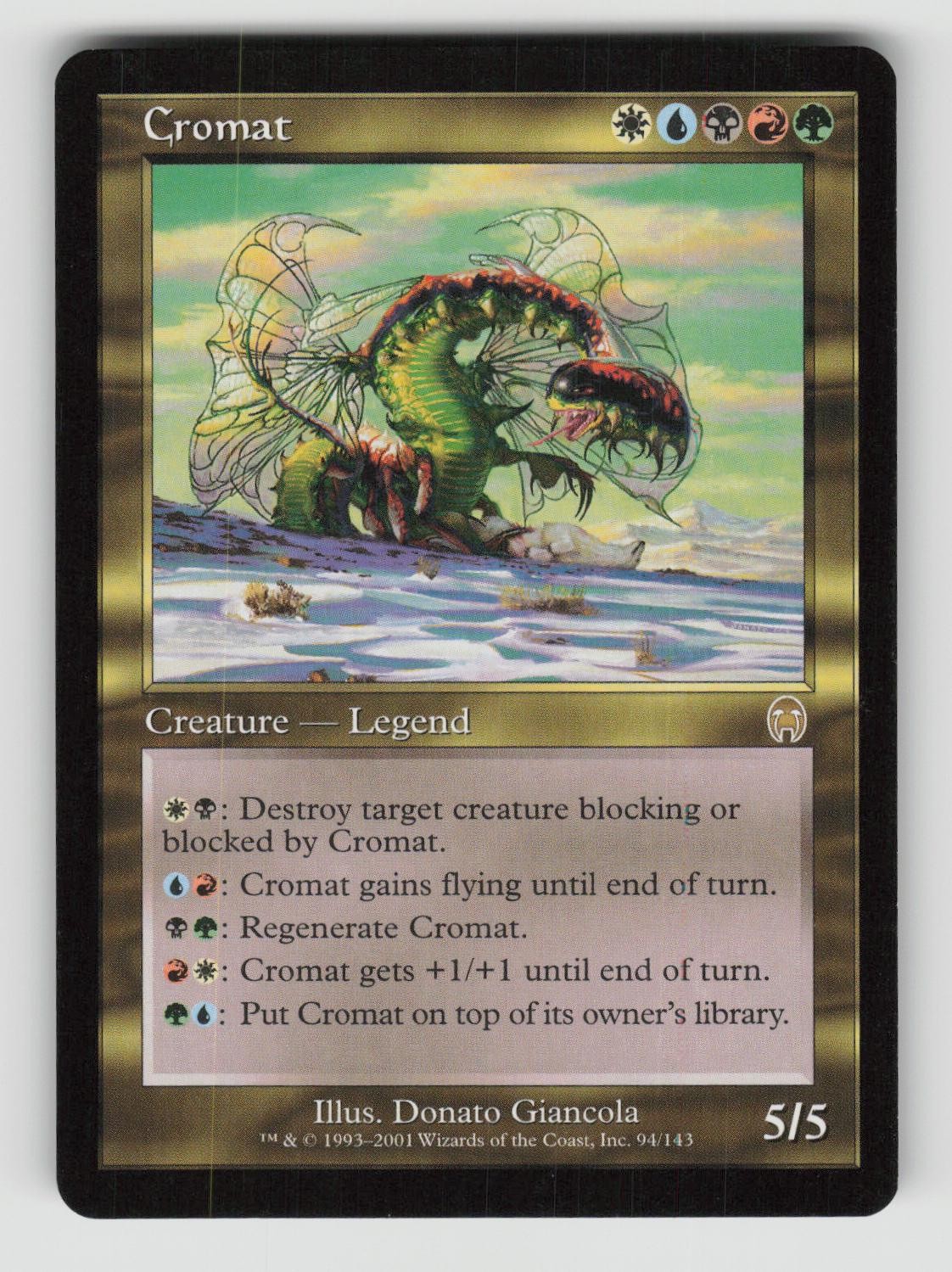 Cromat 94 Rare Apocalypse Magic: The Gathering Near Mint