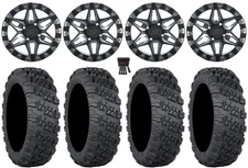 Sedona Split6 14"Wheels Mh +30mm 28"Versa Cross V3 Tires MulePro FXTKRX