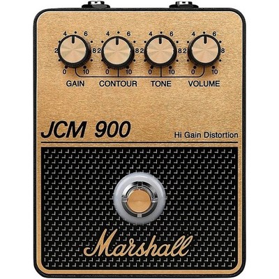 Marshall JCM900 Distortion & Gain Guitar Effects Pedal Black Gold