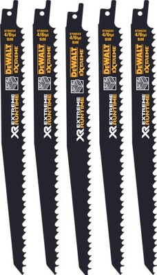 Dewalt Säbelsägeblatt BI-Metall für Holz 230 mm, 4/6 TPI - 5 Stück, DT99555-QZ