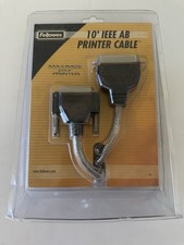 Sealed Fellowes 10FT IEEE 1284 Heavy duty PRINTER CABLE BRAND NEW