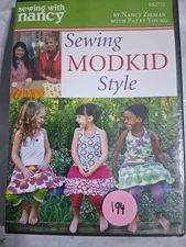 Sewing with Nancy: Sewing MODKID Style DVD 2015 Nancy Zieman DIY Instructional