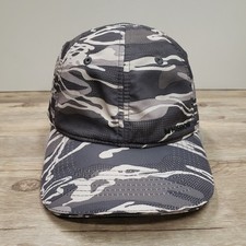 Mission Hat Cap Strap Back Mens One Size Gray Camo Cooling Baseball Sports