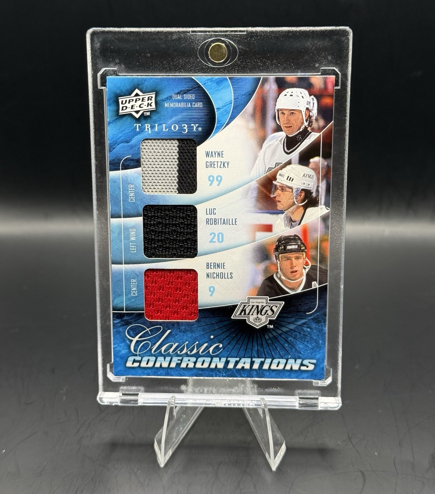 2009-10 Trilogy Classic Confrontations Gretzky Messier Robitaille Crazy Patch