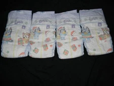 4 sample Luvs Paw Patrol platinum protection Size 6 over 23-44+Lbs.