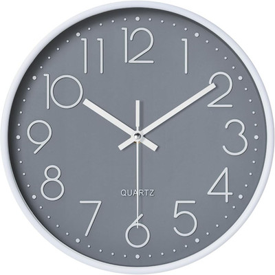 Wanduhr, leise nicht tickend, 8 Zoll kleine Wanduhren, batteriebetriebenes Dekor