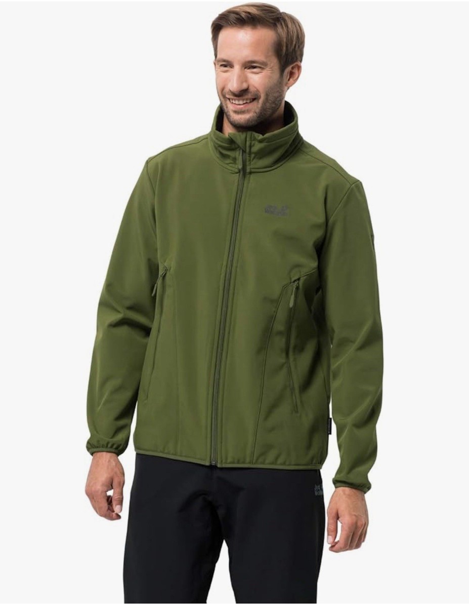 Jack Wolfskin Northern Heights Softshell Jacket Moss Green Size XL