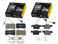 Front Rear Ceramic Brake Pad for 2017-2023 Alfa Romeo Giulia ,18-21 Stelvio 2.0L