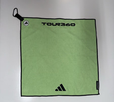 NEW Adidas Tour360 Microfiber 20"x20" Mint Green Golf Towel carabiner Magnet